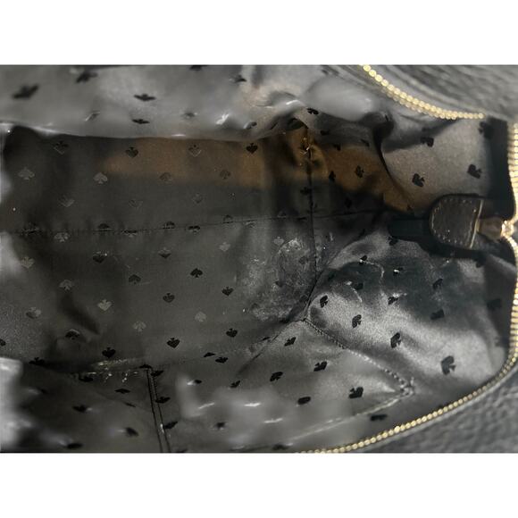 Kate Spade Montgomery Street Tote Shoulder Bag Luxury Designer Leather Black - Picture 4 of 7